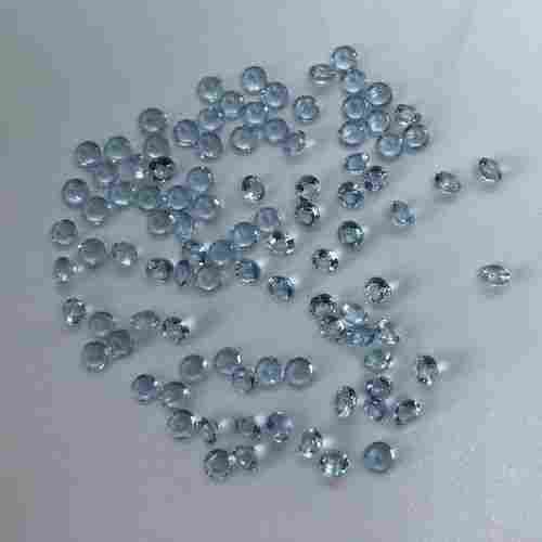3mm Aquamarine Faceted Round Loose Gemstones