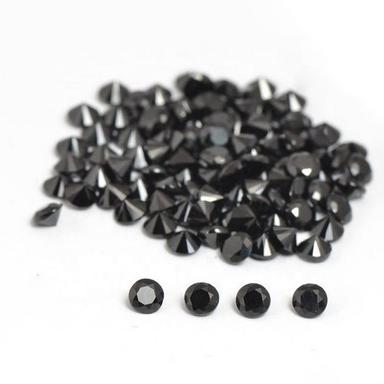 5Mm Black Spinel Faceted Round Loose Gemstones Grade: Aaa