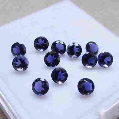 3mm Iolite Faceted Round Loose Gemstones