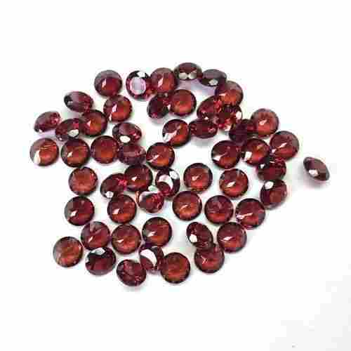 4mm Red Mozambique Garnet Faceted Round Loose Gemstones