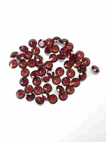 6mm Red Mozambique Garnet Faceted Round Loose Gemstones