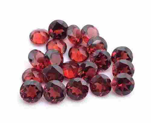 9mm Red Mozambique Garnet Faceted Round Loose Gemstones