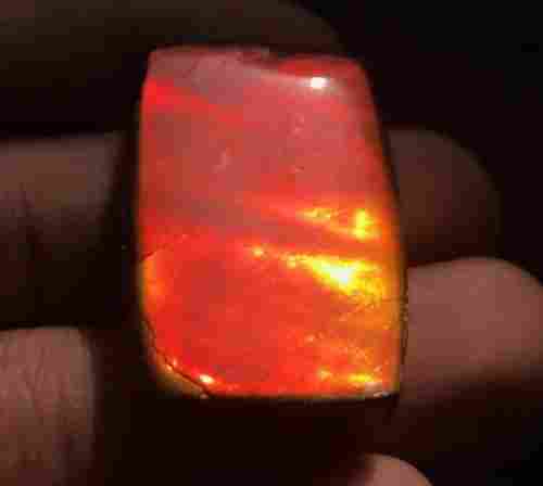 Ammolite Rectangle Cabochon Loose Gemstones