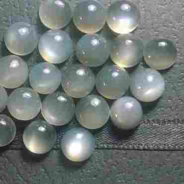 6mm Gray Moonstone Round Cabochon Loose Gemstones