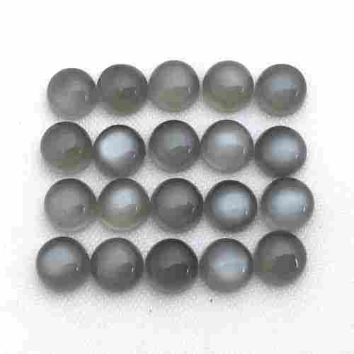 9mm Gray Moonstone Round Cabochon Loose Gemstones
