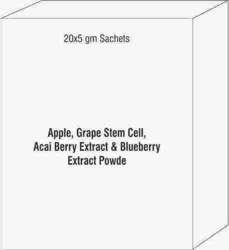Apple,Grape Stem Cell, Acai Berry Extract & Blueberry Extract Powder Sachet