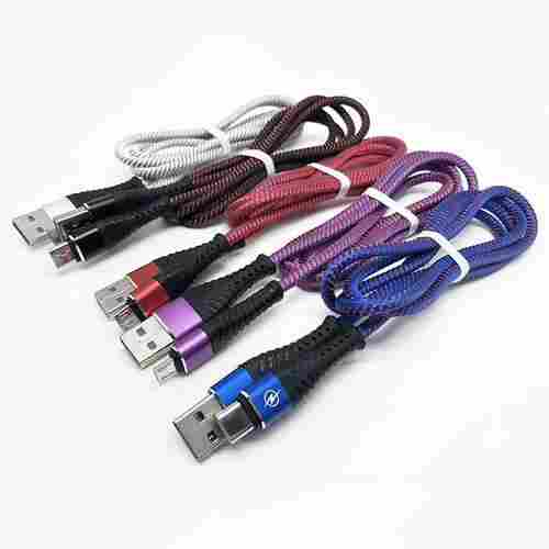 Silk Braided Data And Charge Cables Premium Quality