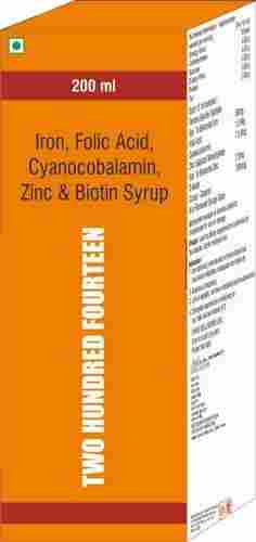 Iron Folic Acid Cyanocobalamin Zinc & Biotin Syrup
