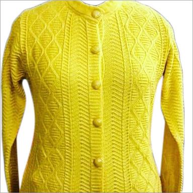 Ladies Yellow Cardigan Size: All