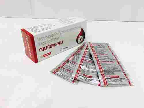 Methylcobalamin 750 mcg, Folic Acid 5 mg, Pyridoxine Hcl 10 mg Mouth Dissolving Tab.