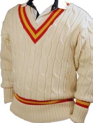 White Cricket Sweater