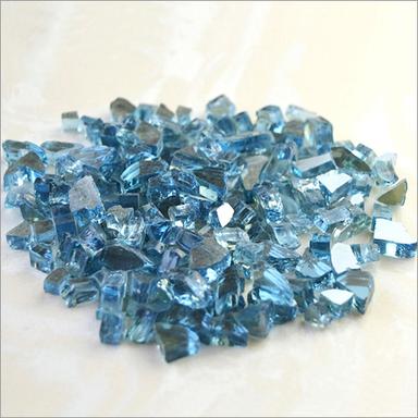 Fireplace Sea Blue Reflective Glass Gits