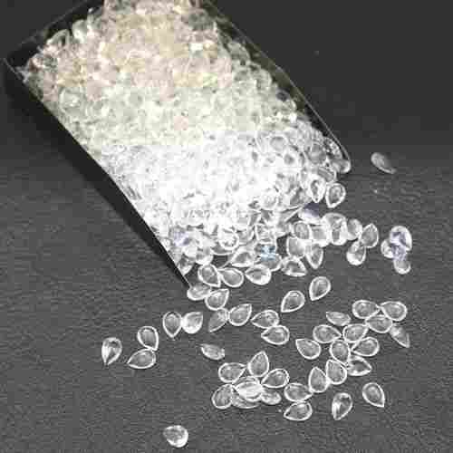 5x7mm Crystal Quartz Faceted Pear Loose Gemstones