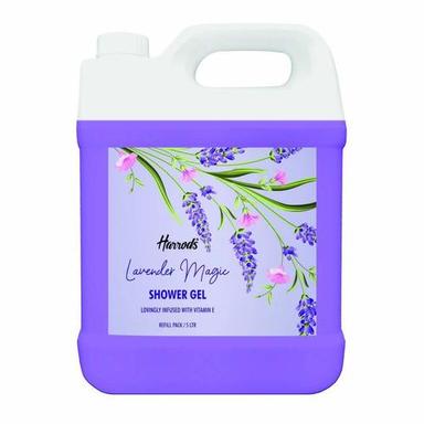 Purple Harrods Lavender Magic Body Wash, 5L Refill Pack, For Dry Skin Body Wash | 100% Vegan| Parabens, Cruelty Free | Natural Body Wash