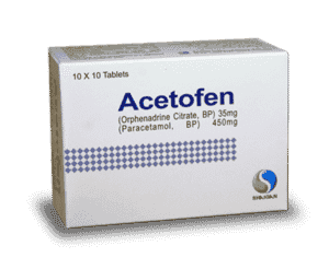 Orphenadrine Plus Paracetamol Tablets