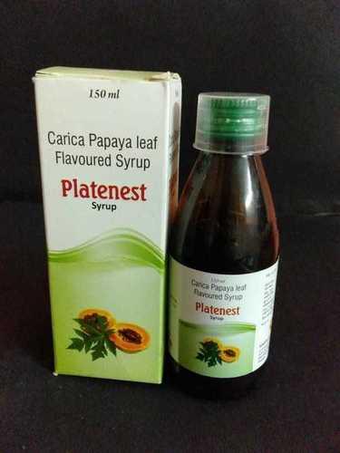 Liquid Carica Papaya Leaf Flavoured Syrup