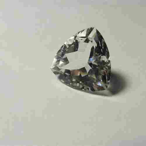 11mm Crystal Quartz Faceted Trillion Loose Gemstones
