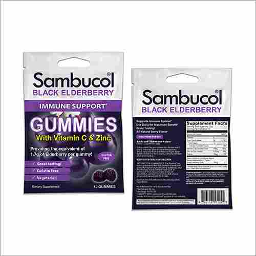Sambucol Black Elderberry Immune Support Gummies Bag