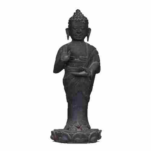 Hand Carved Wood Buddha Statue - Meditating