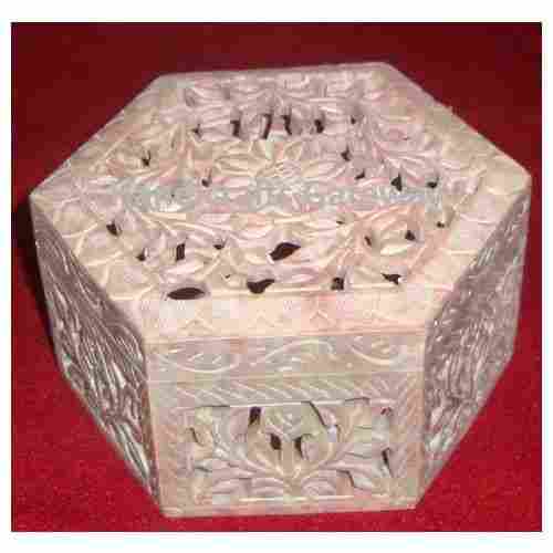 Beautiful Octagonal Shape Soapstone Gifting Box