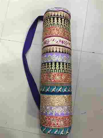 Printed Durable Cotton Yoga Mat Bag