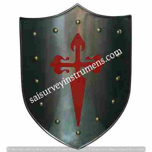 Medieval Shield Cruz Santiago Fact sheet long 63 cm width 43 cm