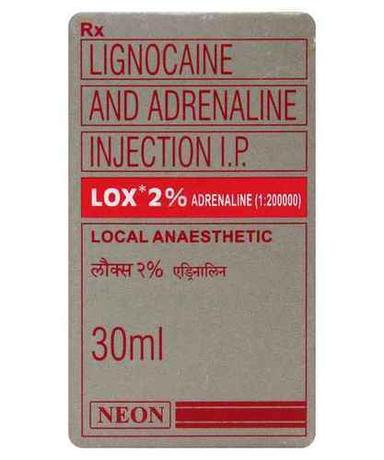 Lox 2% Adrenaline Inj Lignocaine With Adrenaline Injection