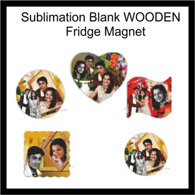 Sublimation Wooden Fridge Magnets Usage: Any Metal Surface