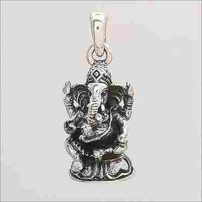 Sterling Silver Lord Ganesha Pendant