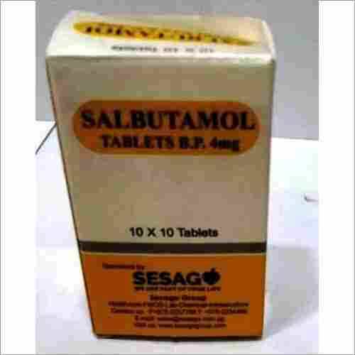 Salbutamol Tab BP 4 Mg