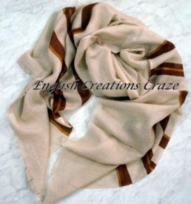 Beige And Brown Cashmere Wool Scarves Manufacturers