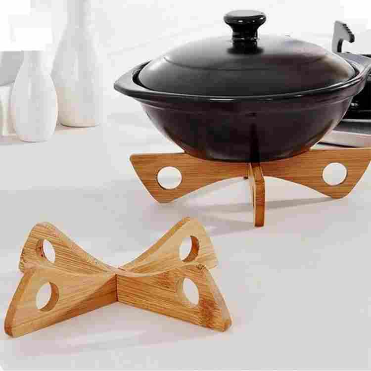 Wooden Pan And Pot Stand