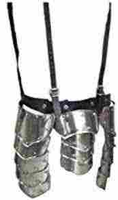 Tasset Belt Armour Armor Warrior - Large Silver
