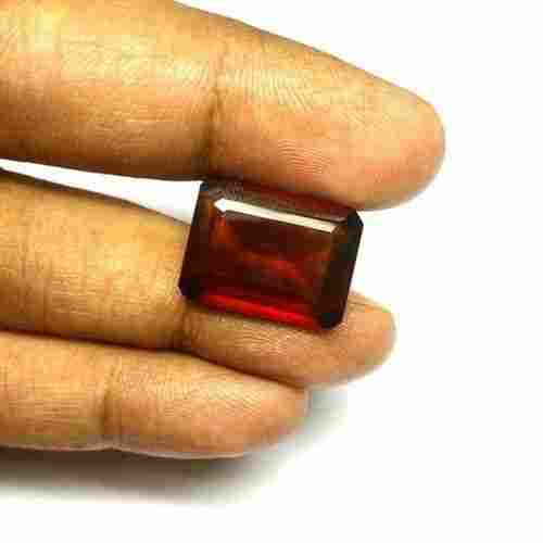 5x7mm Hessonite Garnet Faceted Octagon Loose Gemstones