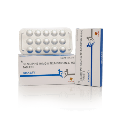 Cilnidipine 10 MG And Telmisartan 40 MG Tablets