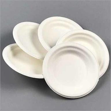 White Eco Friendly Round Plates
