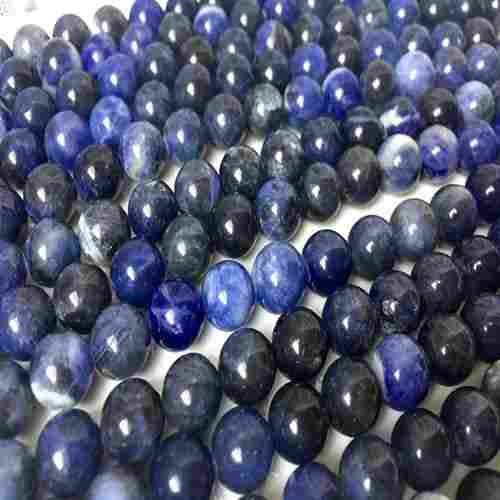 Natural Sodalite Smooth Round Beads 8mm