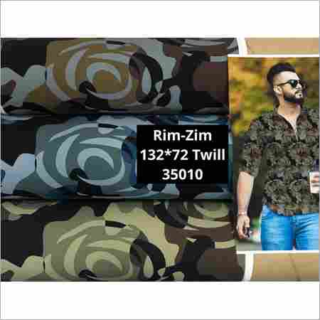 Military Print Twill Shirting Fabrics