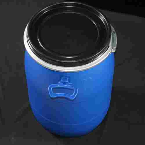 Large Open Mouth Iron Hoop 30l 60l 120l 200l Blue Plastic Drum With Ring Lock