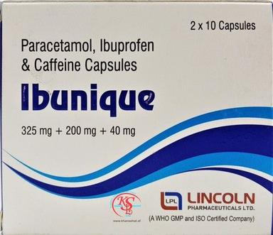 Ibuprofen And  Paracetamol And Caffeine Capsules Suitable For: Aged Person