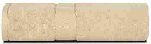 Divine Overseas Natural Ring-spun Double Ply Cotton Yarn, Soft, Extra Absorbent And Durable, Quick-dry Elysian Bath Towel (Beige)