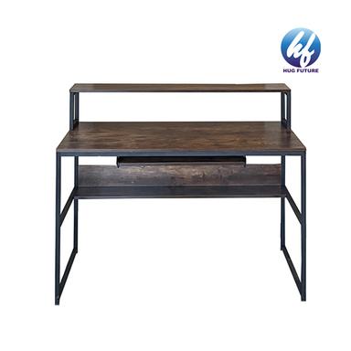 Particle Board & Iron Frame Alibaba Hot Sell Bookshelf Study Computer Table Office Computer Desk