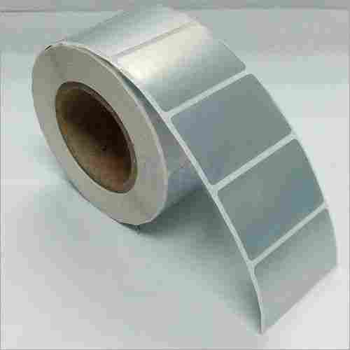 Grey Polyester Plain Label Roll