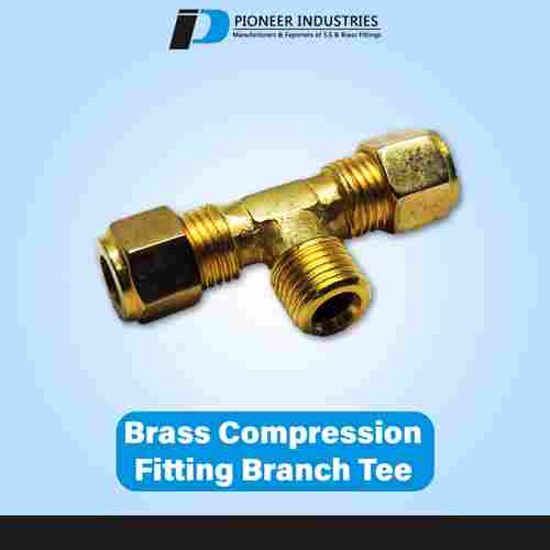 Brass Compression Fitting Tee