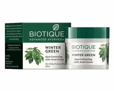 Biotique Bio Winter Green Spot Correcting Anti Acne Cream - 15G Age Group: Adults