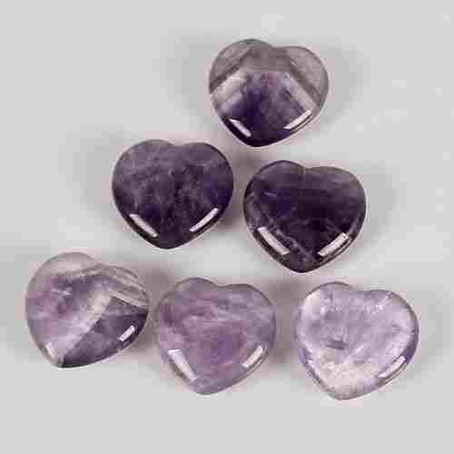 Amethyst Gemstone Heart Stone