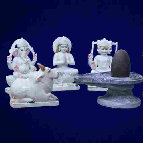 Marble Shiv Parivar Statue