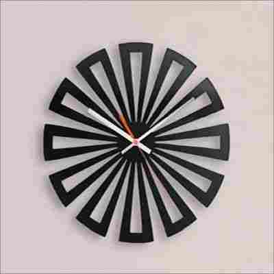Flower Design Metal Wall Clock
