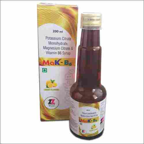 200 ML Potassium Citrate Monohydrate Magnesium Citrate And Vitamin B6 Syrup