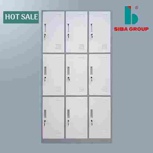 Factory Directly Supply Modern Office Furniture 9 Door Steel Clothes Storage Cabinet